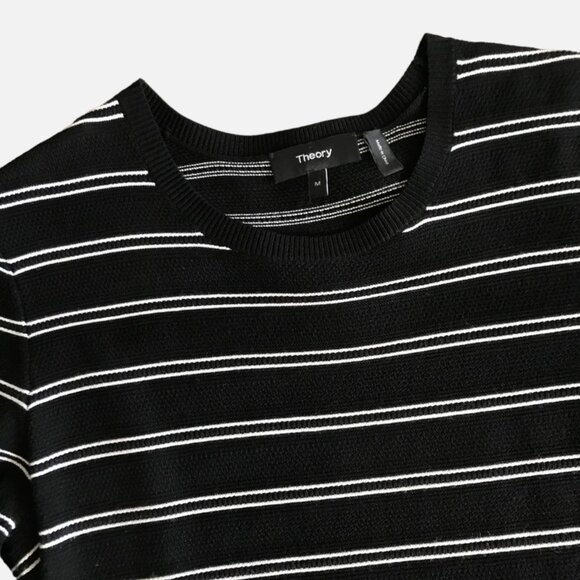 Theory Delissa B Dress sz M Striped Textured Knit Medium - Picture 7 of 11